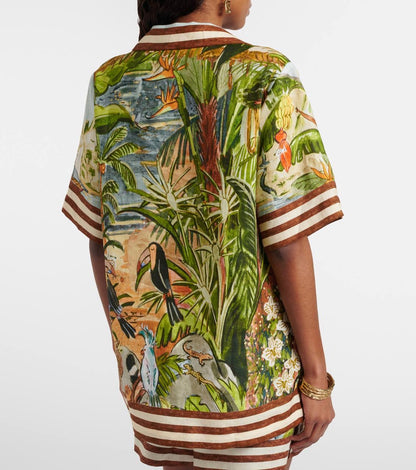 ALM Toucan Tango Buttondown Shirt | Shorts | Linen Set
