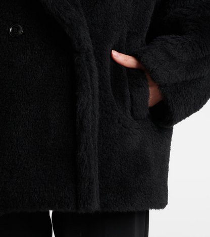 MM Short Teddy Bear Icon Alpaca-Wool-Silk Coat Jacket