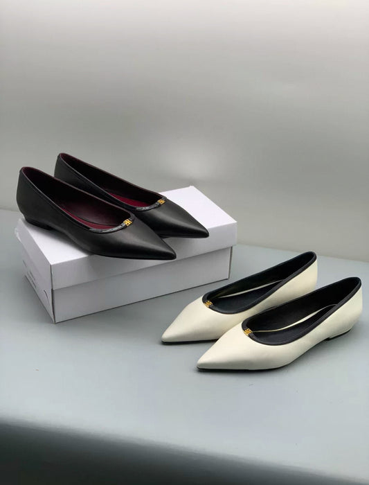 TB Double T Buckle Flat Shoes