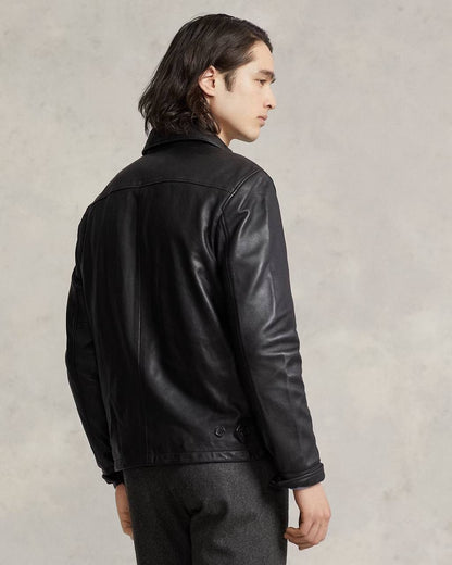 RL Men’s / Unisex The Bayville Lambskin Leather Jacket