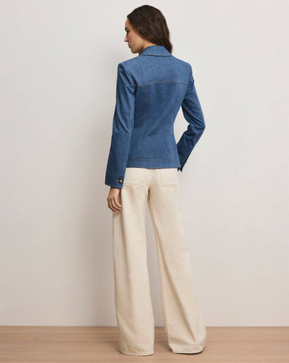 VB Randy Single-Breasted Blazer | Frenkle Pant | Cotton-blend Denim Set