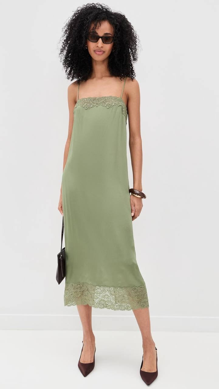 Ref Mackenzie Silk Midi Dress