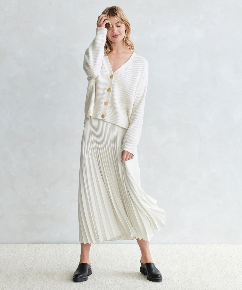 JK Cropped Cashmere Cocoon Cardigan