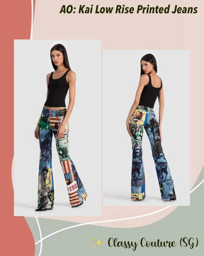 AO Kai Low Rise Printed Jeans