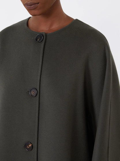 2 Colors! MM Kate Cropped Jacket (w Detachable Scarf) | Flared Midi Skirt | Double-Sided Wool Set