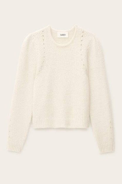 BA Belma Puff-Sleeved Wool-cotton-alpaca blend Jumper