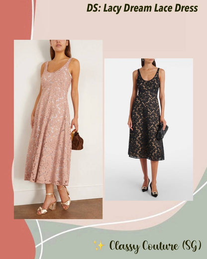 DS Lacy Dream Lace Midi Dress