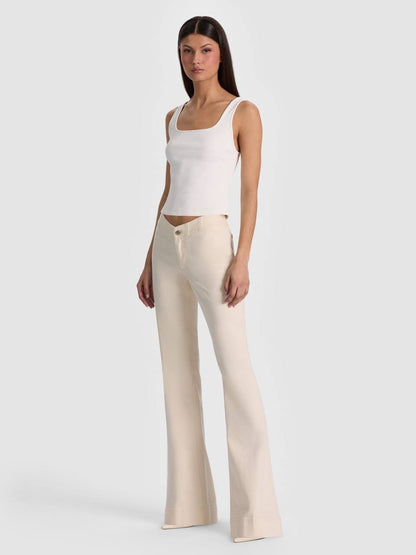 AO Chelsea Cropped Flare Stretch-cotton Jeans