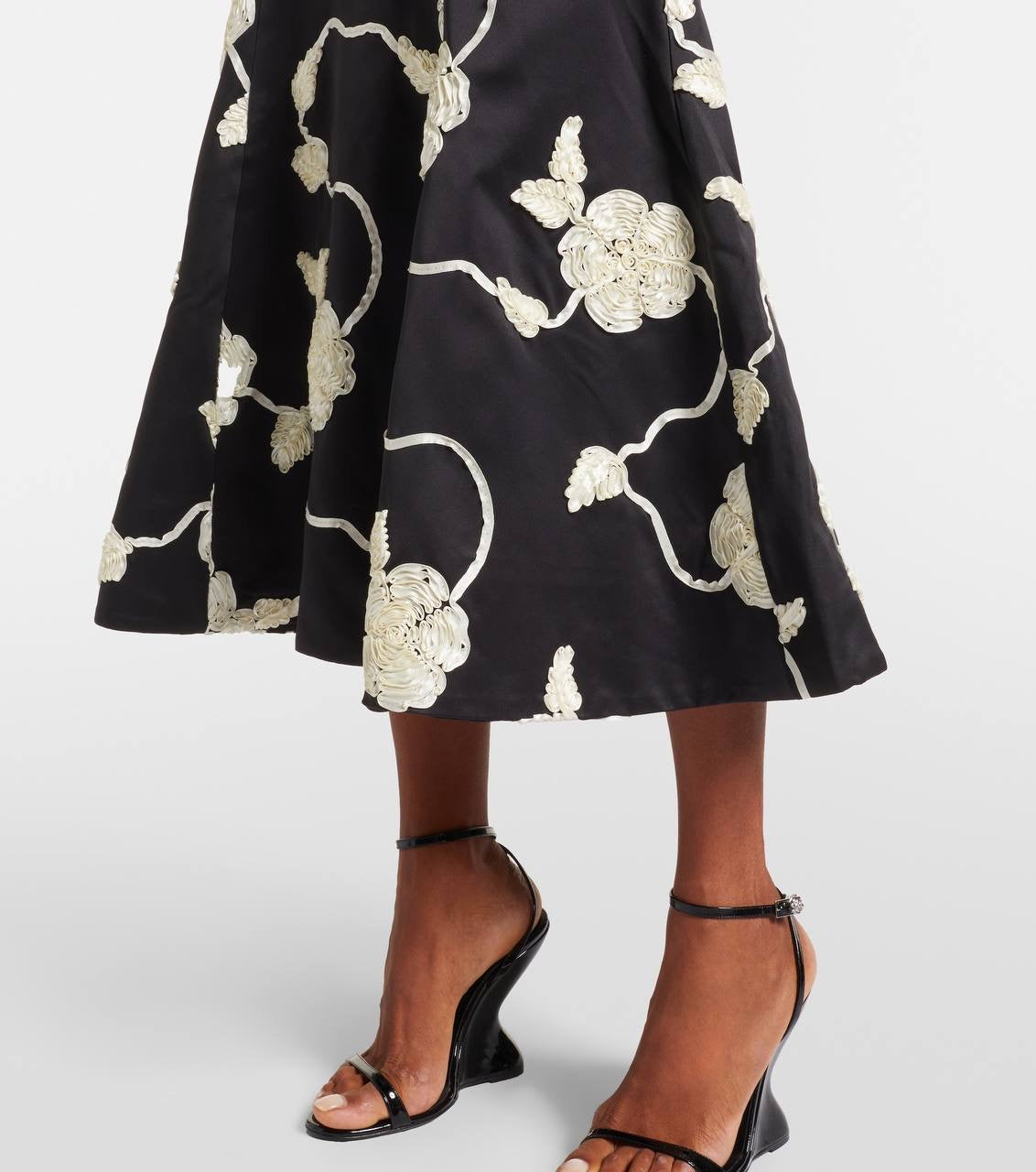 RT Ana Embroidered Midi Dress