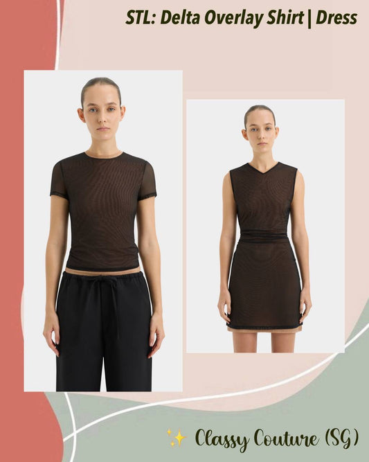 STL Delta Overlay Shirt | Mini Dress