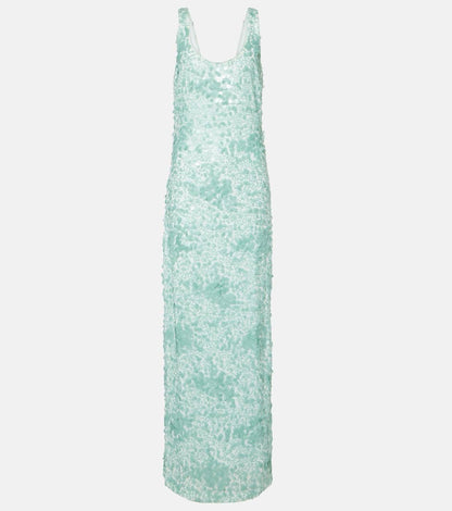 SK Bex Embellished Viscose Maxi Dress