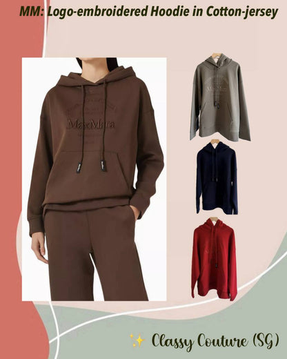4 Colors! MM Technical Cotton Jersey Hoodie