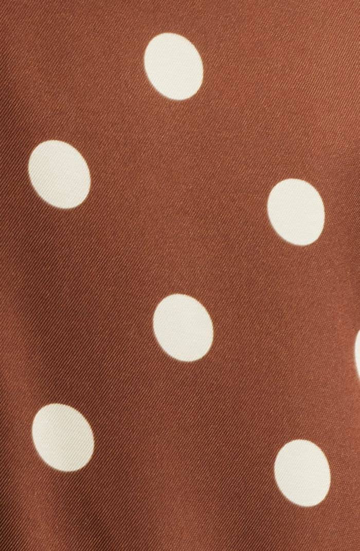 DN Lorraine Silk-Viscose Polka Dot Midi Dress