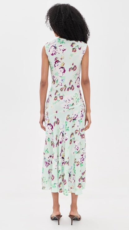 UJ Elowen Bias Cut Silk Midi Dress