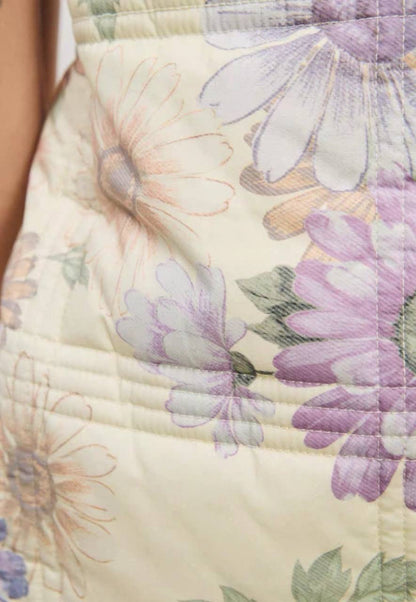 ALM Meadow Bloom Quilted Floral Cotton Mini Dress