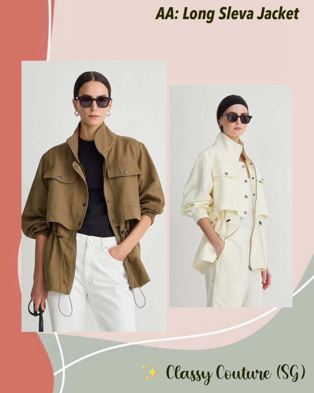 AA Long Selva Cotton-Linen Jacket