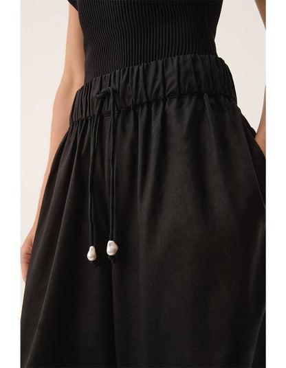 AJ Airlie Linen-Cotton Relaxed Pants