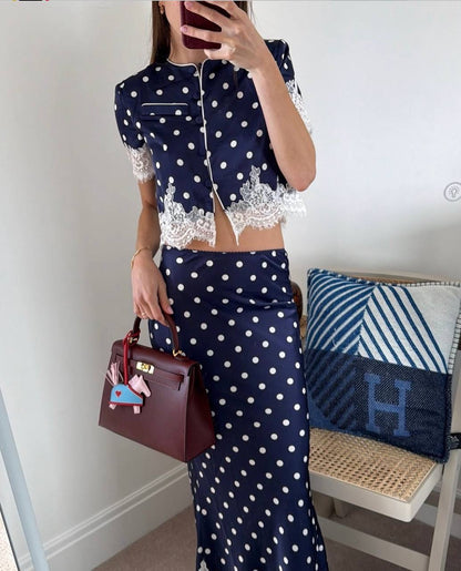 SP Polka Dot Cropped Top | Midi Skirt | Mini Skirt