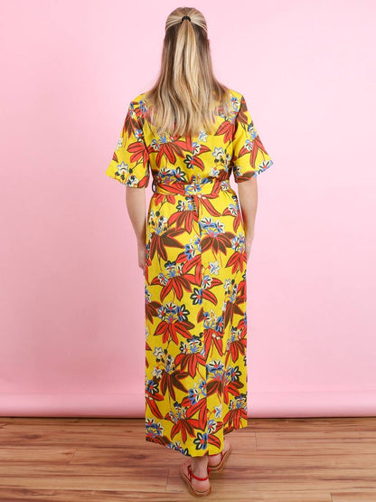 ALM Leo Embroidered Shirtdress Midi Dress