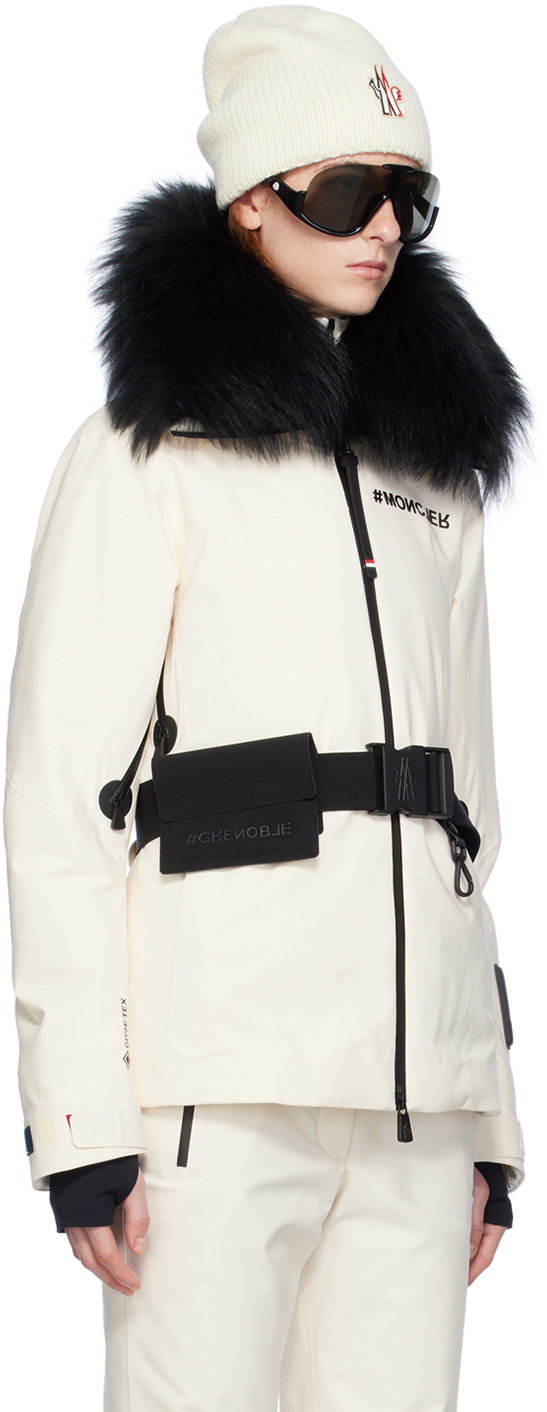 MC Grenoble Vizelle Tech Ski Down Jacket w/ Lamb Fur Trim | Belted Ski Trousers Pant | Set