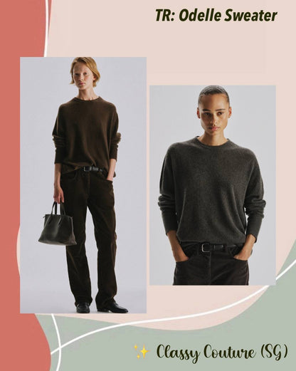 TR Odelle Cashmere Lightweight Crewneck Sweater