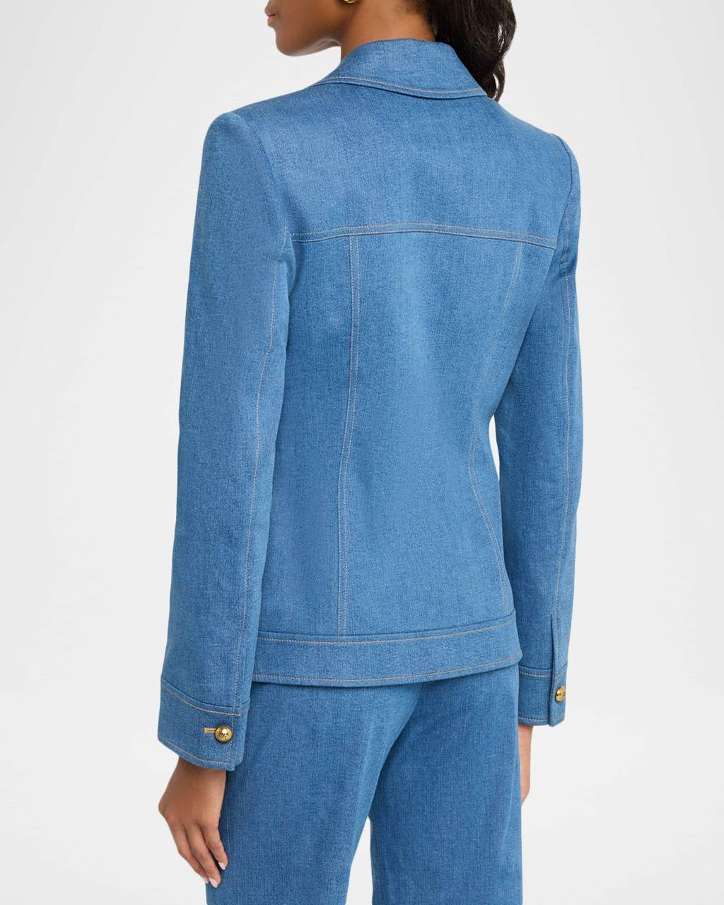 VB Randy Single-Breasted Blazer | Frenkle Pant | Cotton-blend Denim Set