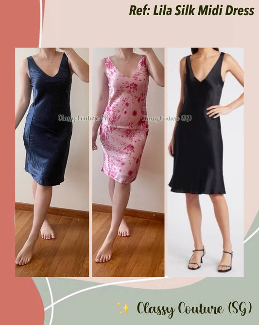 Ref Lila Silk Midi Dress