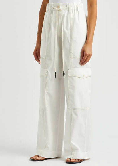 LM Maddy Relaxed Cotton Poplin Cargo Pants