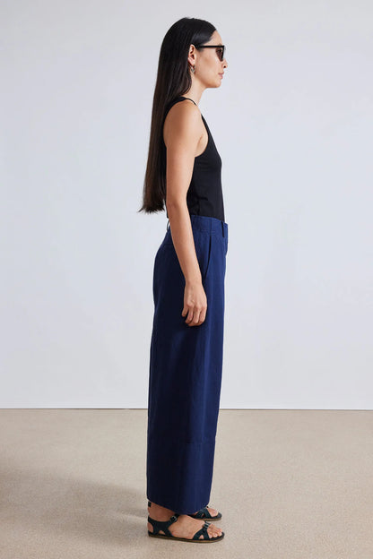 AA Malou Wide Leg Linen-Cotton Pants