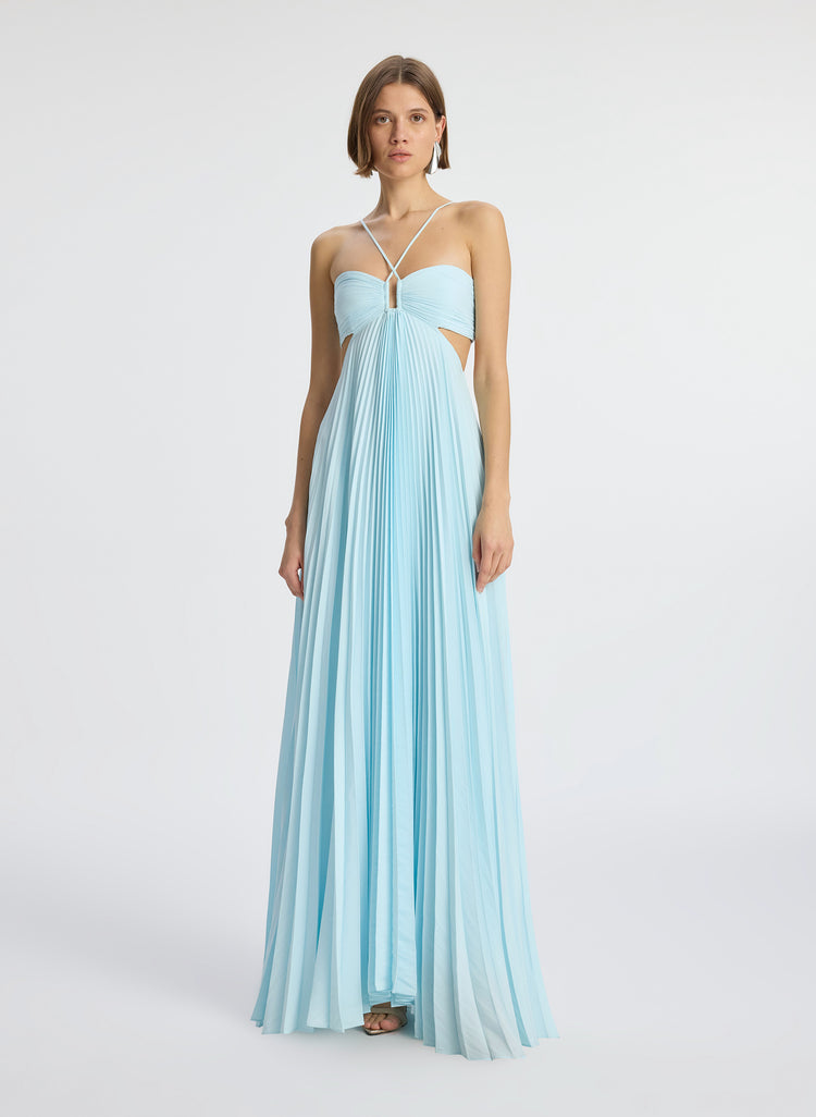 ALC Moira Halter Maxi Dress