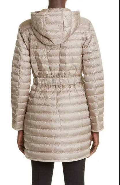 MC Oredonne Long Down Belted Parka Jacket (removable hood)