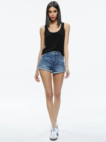 AO Tiff Denim Jacket | Maggie Mid Rise Vintage Shorts | Set