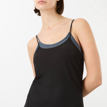 HZ Black Leika Double Slip Midi Dress