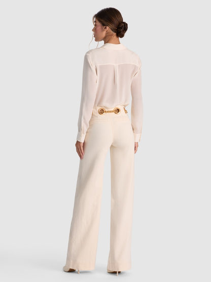 2 Colors! AO Jasper Cotton-blend Mid-Rise Jean with Chain Belt