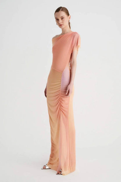 SB Venus Rouched Maxi Dress in Ombre