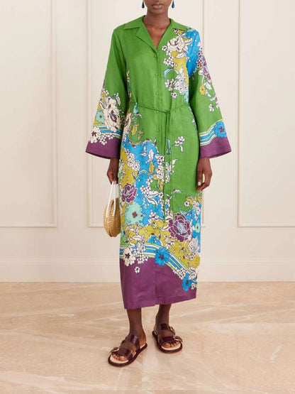 ALM Nanci Linen Shirtdress