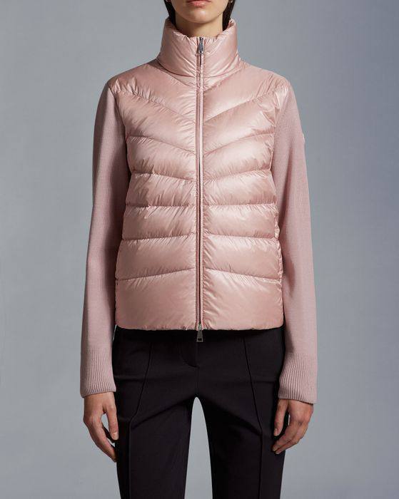 MC Quilted Puffer Jacket with Knit Sleeves
