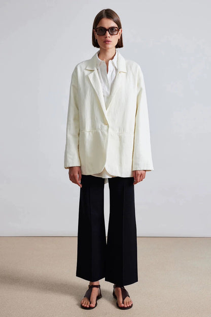 7 Colors! AA Oversized Cotton-Linen Blazer Jacket