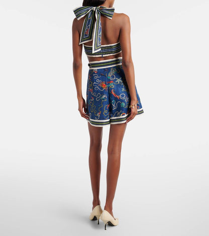 ALM Cove Printed Linen Shorts
