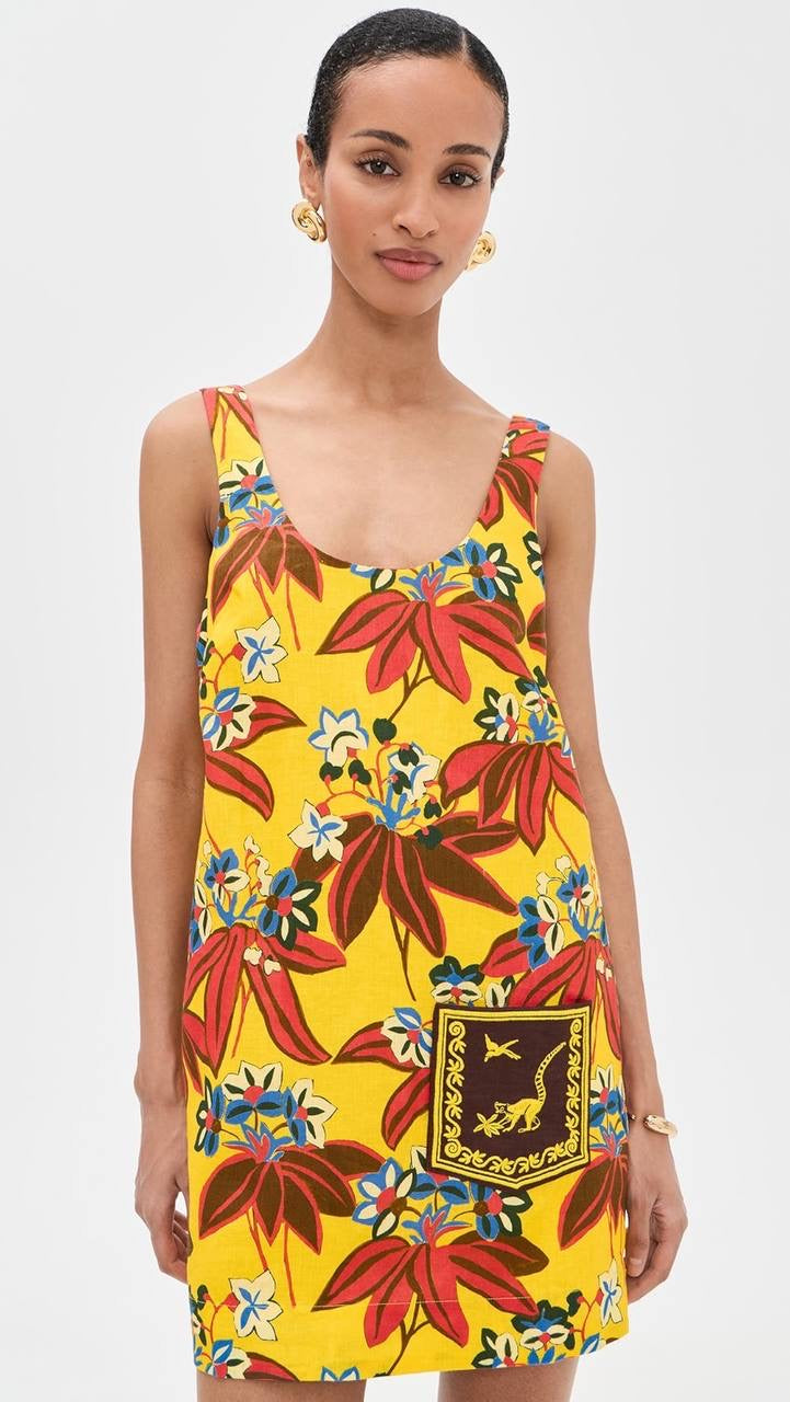 ALM Leo Embroidered Mini Dress