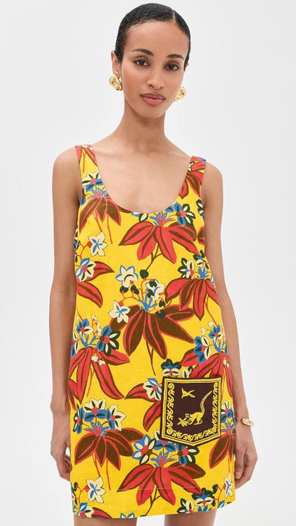 ALM Leo Embroidered Mini Dress