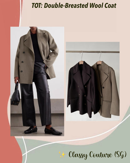 TOT Double-Breasted Wool Coat
