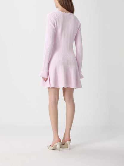 SP Pink Pearl Trim Knit Mini Dress