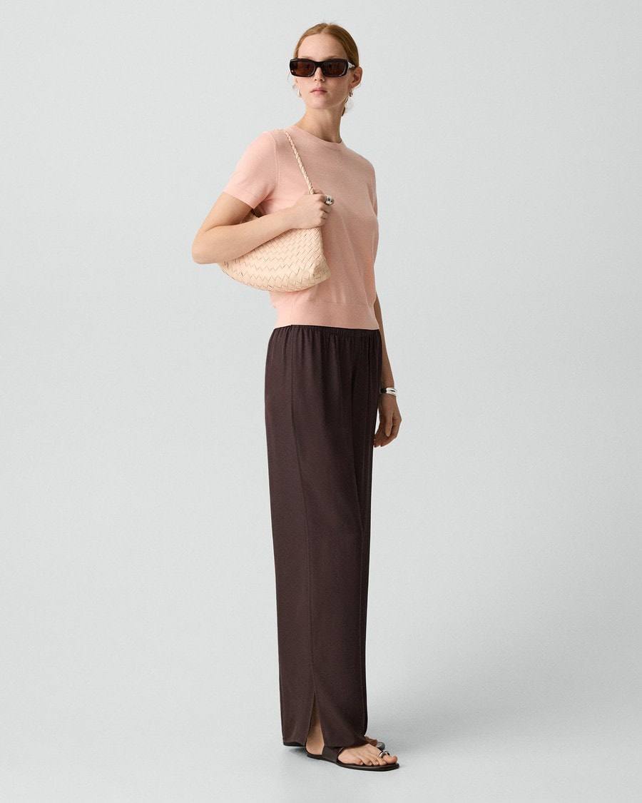 TH Relaxed Blazer | Vented Pull-On Trousers in Washed Twill