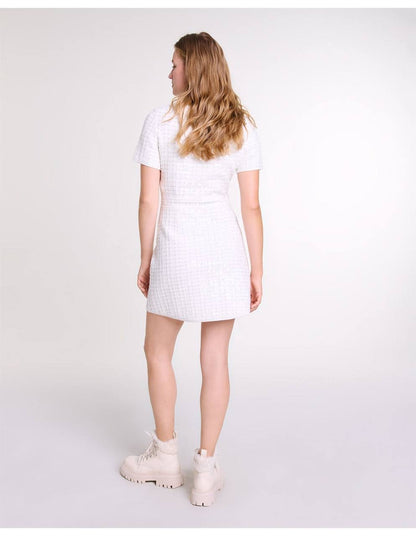 MJ Rirtaly Grid-sequin Mini Dress