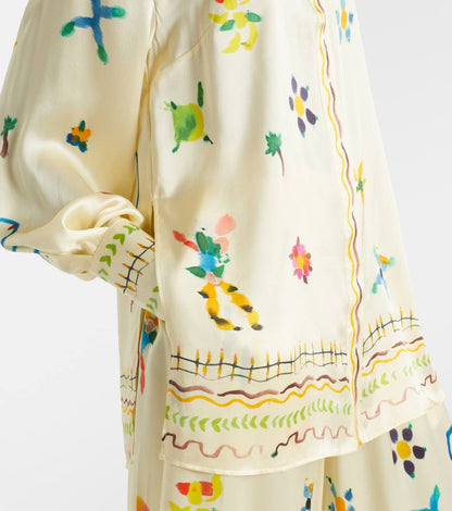 ALM Sidi Floral Silk Shirt | Pants