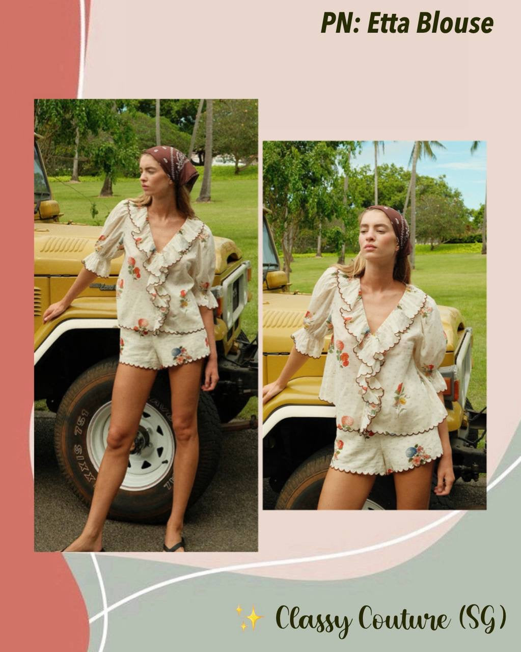 PN Etta Cotton Frill Blouse Top