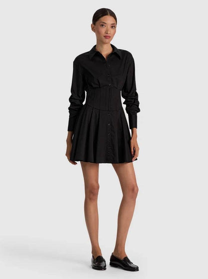AO Edie Corset Viscose-blend Mini Dress
