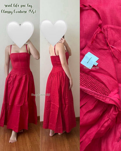 RESTOCK! Ref Katarin Linen Midi Dress