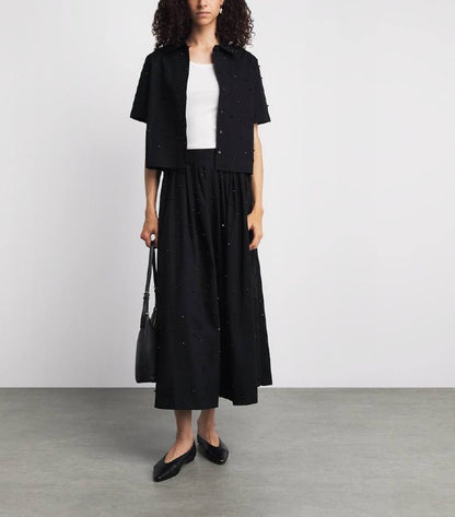 MJ Embellished Shirt | Skirt in Cotton